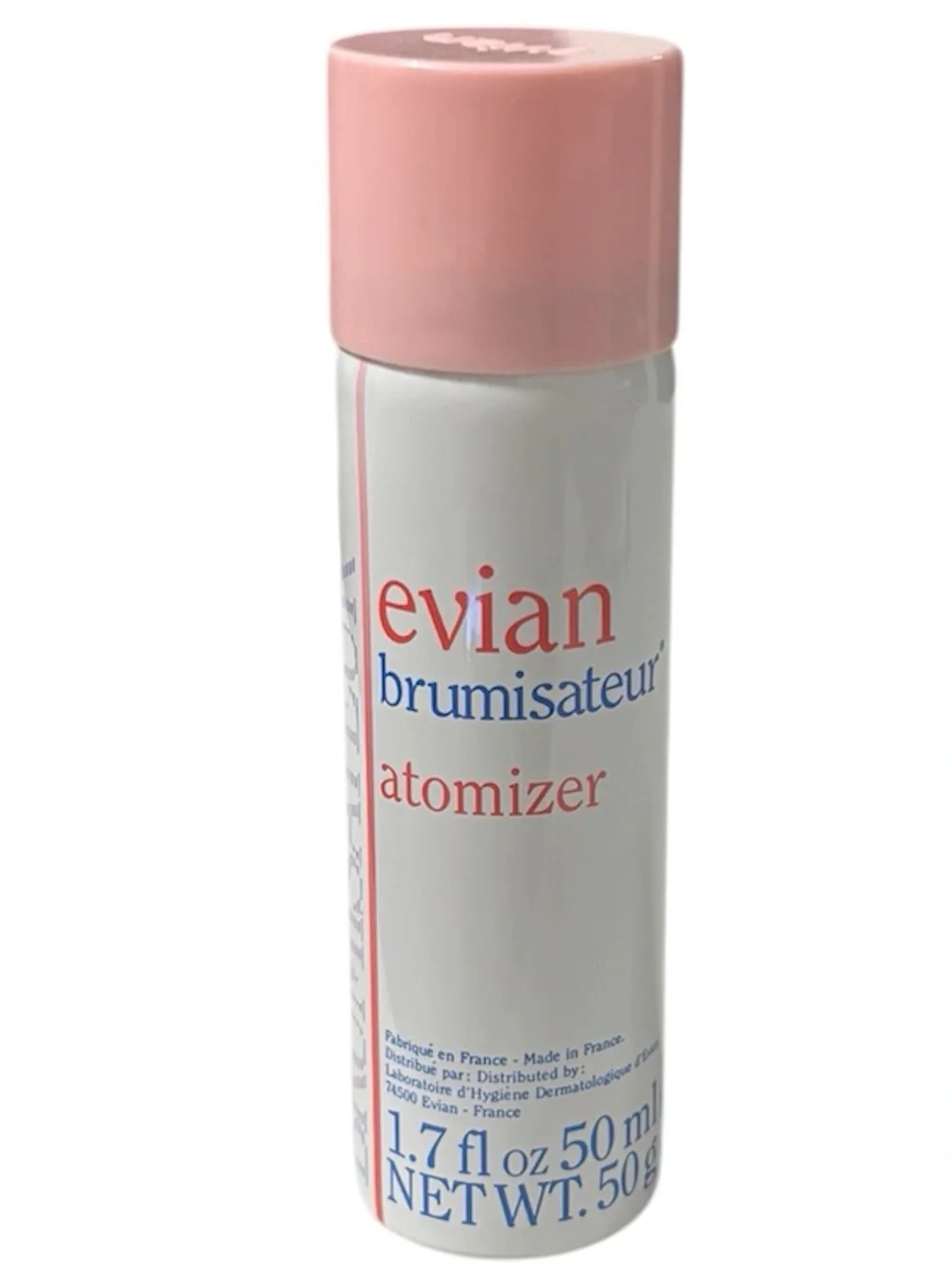 RARE VINTAGE 1980s Evian Brumisateur Atomizer Spray White Pink NEW 6 Pc Set